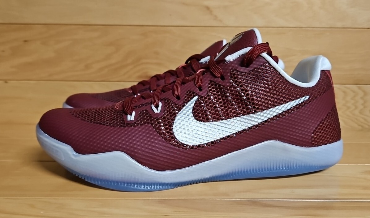 Nike Kobe 11 XI TB Promo Size 10.5 Team Red Maroon Silver White
