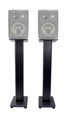 Pair 36" Bookshelf Speaker Stands For Dual LU43PB Bookshelf Speakers