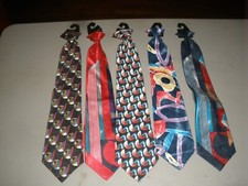 Men's Clip on Neck Ties Executive Collection variety of colors you choose 