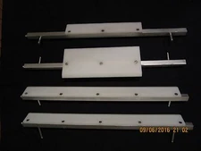 Set of scrapers with holders for MR11 and MRS11 ACME dough roller sheeter 