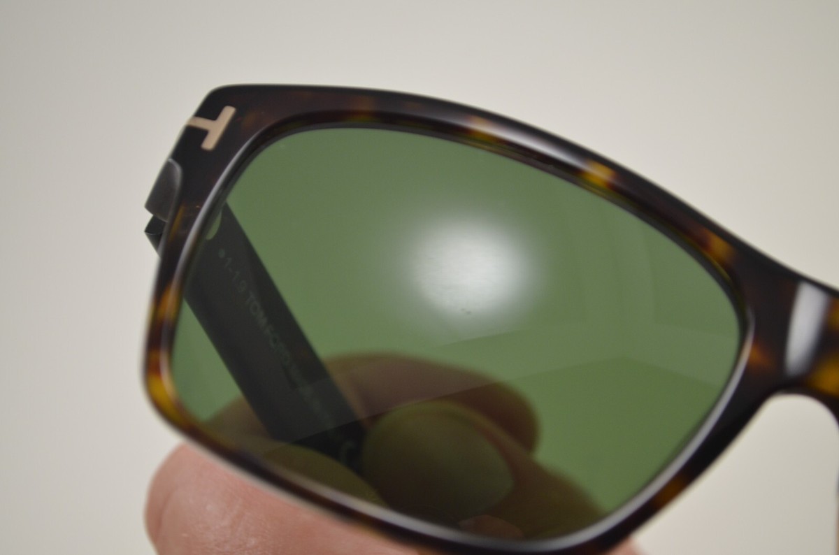 Tom Ford August Sunglasses TF678 52N 59-18-140mm Dark Havana