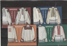 2018 ROMANIA STAMPS NATIONAL BLOUSE TOPS LABELS DRESSES iE MNH POST