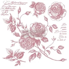 Romance Roses Redesign With Prima Clear Cling Stamp