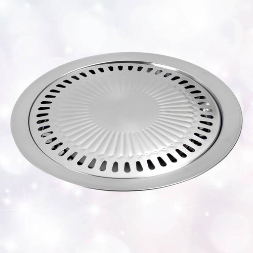 Bbq Pan Bbq Grill Skillet Flat Grill Pan Round Grilling Tray Bbq Grilling Pans