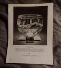 1985 print ad-Steuben Glass-Gazelle Bowl-Introduced in 1935-by Sidney Waugh