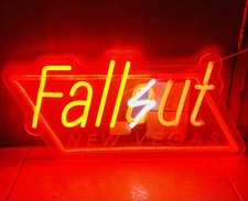 Fallout New Vegas Neon Sign/17in In Length/NEW In Box/Adjustable Brightness