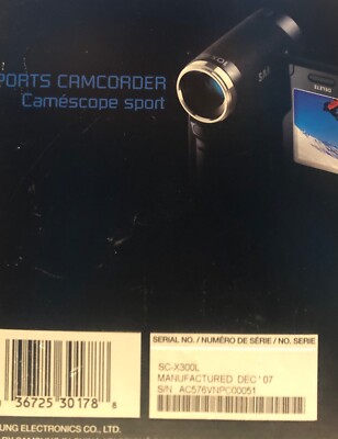 Samsung External POV Camera Recorder  Helmet Cam XC-L2n  Tested Fully sc-x300l