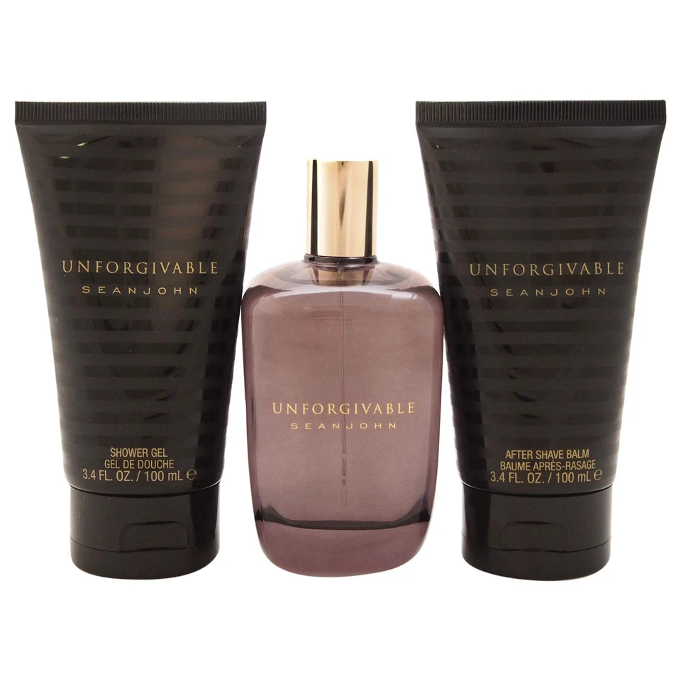 Sean John Unforgivable Gift Set Men 3 Piece 4.2Oz EDT, 3.4 oz Balm and Gel - Image 2 of 3