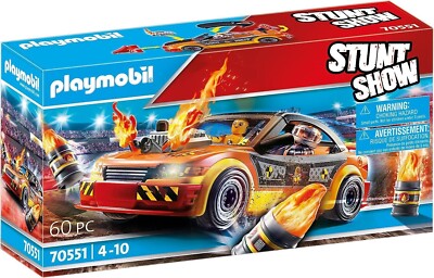 New in Box Playmobil Stunt Show Crash Car 60 Pieces