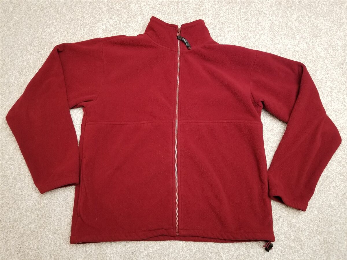 Vintage Cabelas Fleece Jacket Mens Medium Red Polartec Zip Vintage Cabelas Fleece Jacket Mens Medium Red Polartec Zip