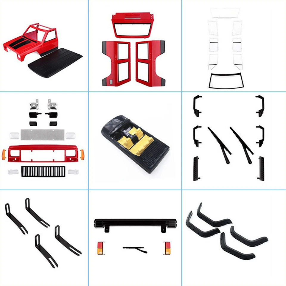 313MM Wheelbase Car Body Hard Shell for 1/10 Axial SCX10 90046 90047 RC Crawler - Image 2 of 4