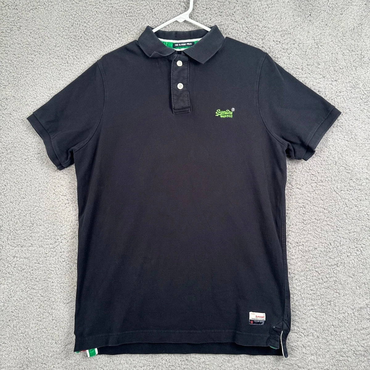 Superdry JAPAN Men\'s XXL Black Short Sleeve Polo Shirt The Classic Pique |  eBay