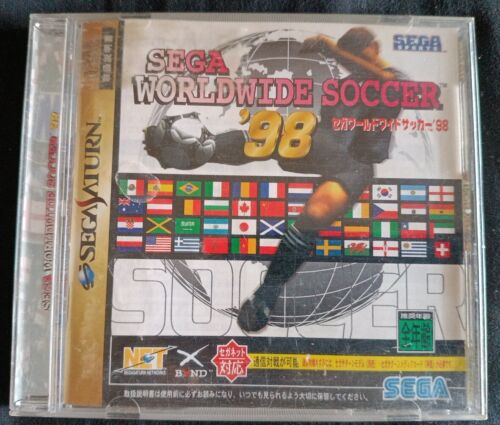 Sega Worlwide Soccer 98 - Sega Saturn - TBE - Édition Japonaise + Spin Card - Picture 1 of 5