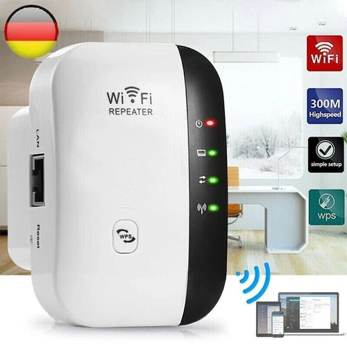 Repetidor WLAN 300Mbps Router Range Amplificador de Señal WIFI Access Point Booster - Imagen 1 de 12