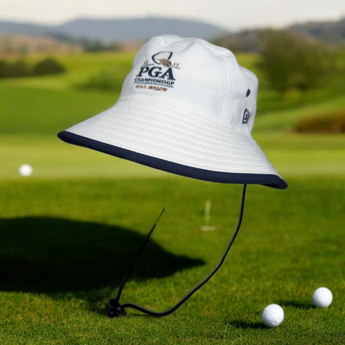 2017 PGA Championship Quail Hollow Bucket Hat New Era Medium-Large White-Blue
