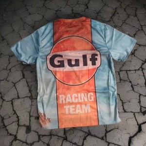 T-shirt Gulf Racing Oil Blanc Crème - femme