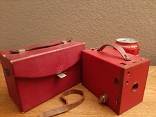 No.2 Brownie Model F with Case Rare RED with matching Case 