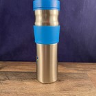 FedEx  Office Travel Mug Cup Blue Stainless Steel New In Box Employee — photo 3