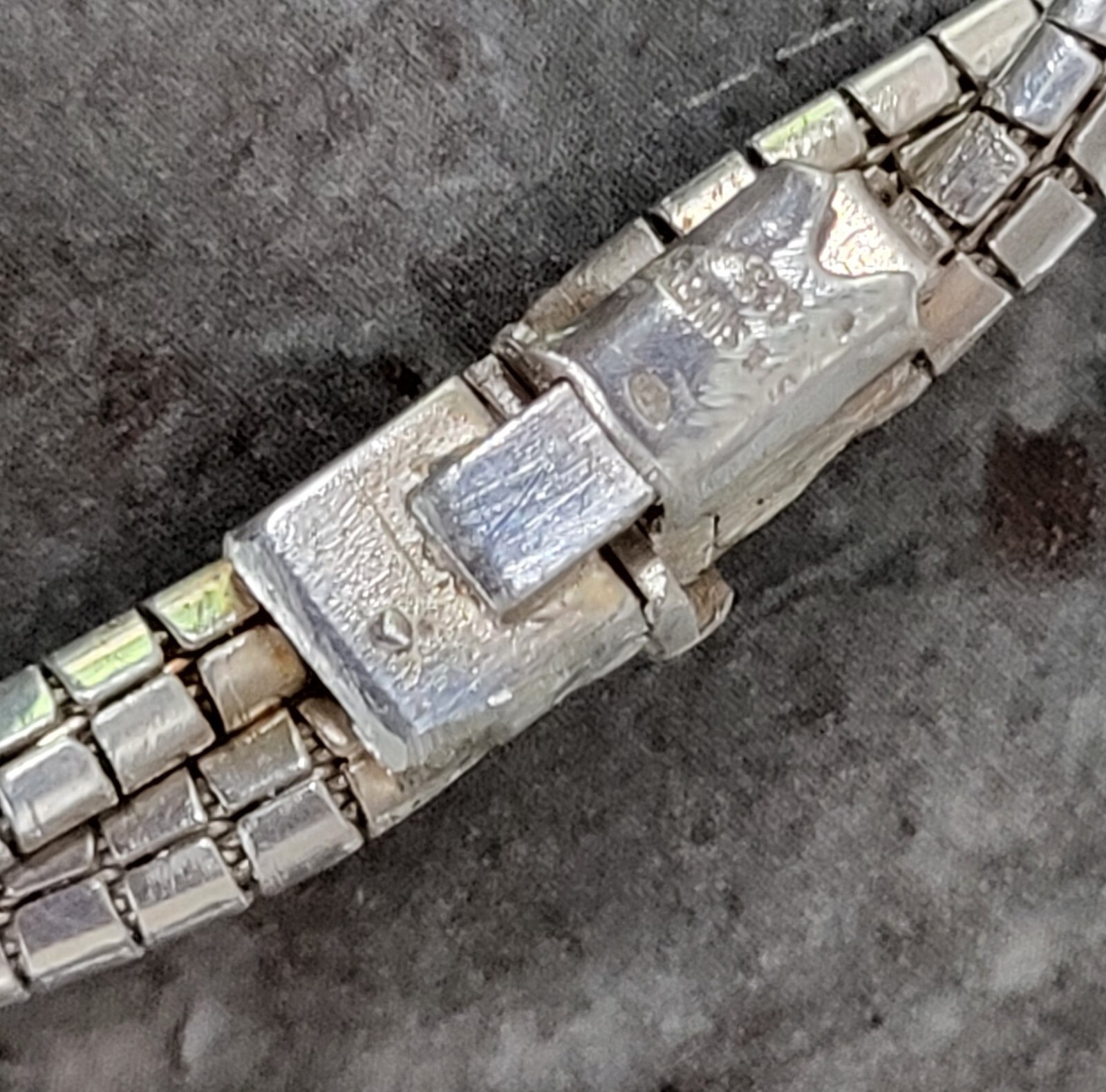 Solid Silver Double Strand Necklace. 17 Inches.28… - image 4