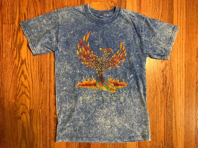 Phoenix Arizona Vintage T Shirt Mens Medium Blue Acid Wash Preowned | eBay