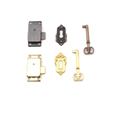 Furniture Door Locks Classic Locks Drawer Counter Lock 3 Piece Set With Screws