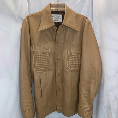 Kmart Vintage Pleather Jacket Mens L 