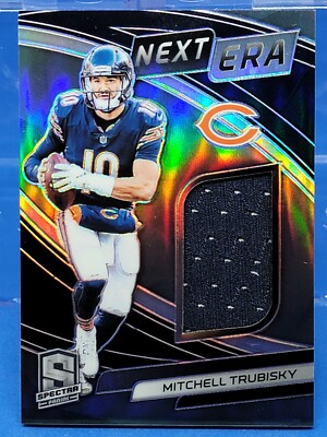 Mitchell Trubisky 2019 Panini Spectra Next Era 139/199 Prizm Jersey Relic