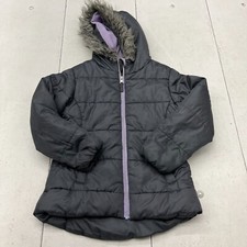 R 1881 S.Rothschild Black  Purple Puffer Jacket Girls Size 8