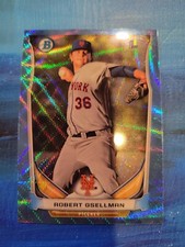 2014 Bowman Chrome Prospects Blue Wave Refractors #BCP75 Robert Gsellman