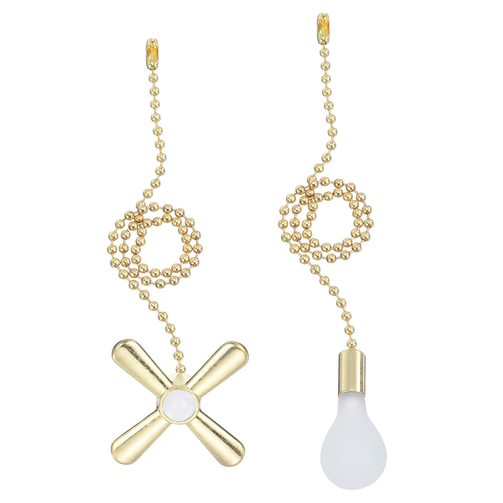 13 Inch Gold Ceiling Fan Pull Chain Extenders 2 Pack