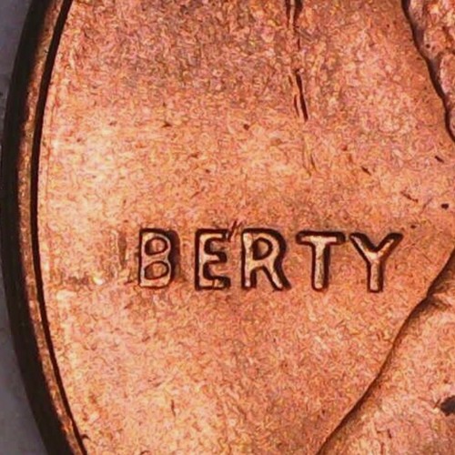 1990 Lincoln Memorial Cent Error Strike through Grease Missing Letters 1c Penny
