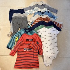 Carter  s  Gap Baby boys 3 months clothes bundle bodysuits and pants Lot 15 Pcs