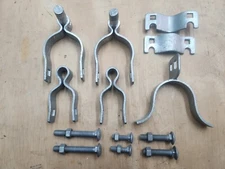 Chain Link Fence Walk Gate Hinge & Latch Kit 2-3/8" X   1-3/8"  NOS