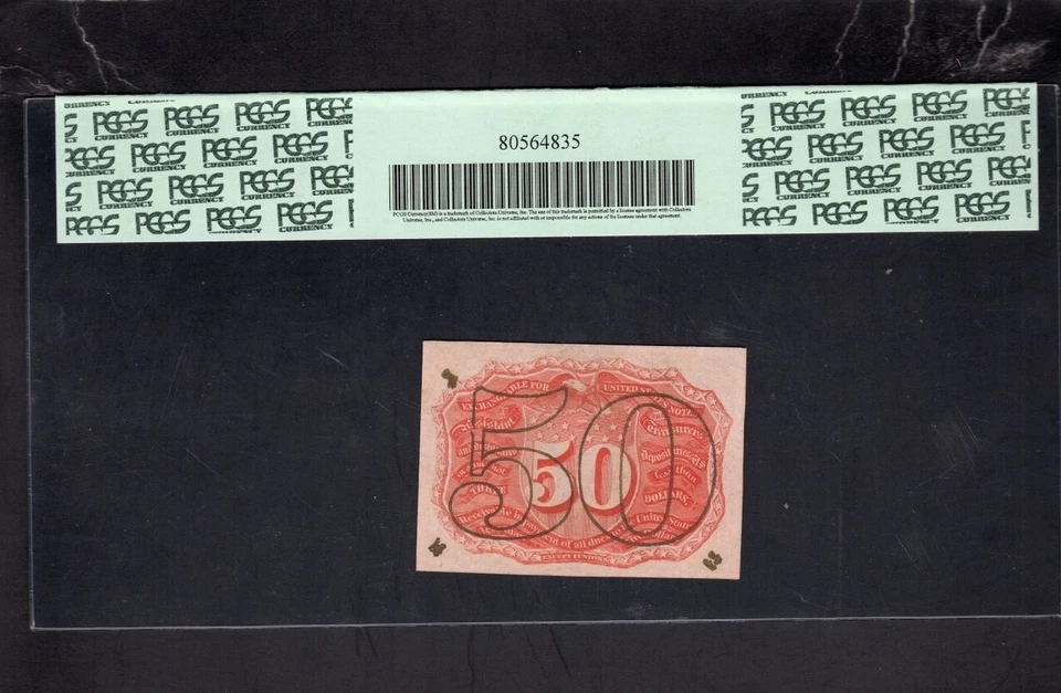 Fr#1317 50¢ 2nd Issue Washington Fractional,  “18-63” & “A", PCGS 64 - A33 - Image 2 of 2