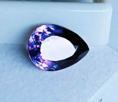 Pear Cut 6-8 Ct Alexandrite EGL Certified Natural Color Change Loose Gemstone
