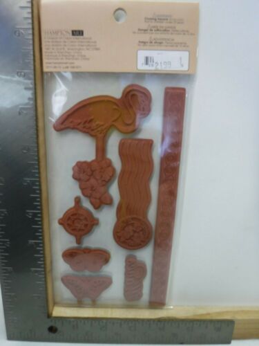 HAMPTON ART GRAPHIC 45 IC0134 ISLAND PARADISE FLAMINGO RUBBER STAMPS NEW A27660 - Picture 2 of 2