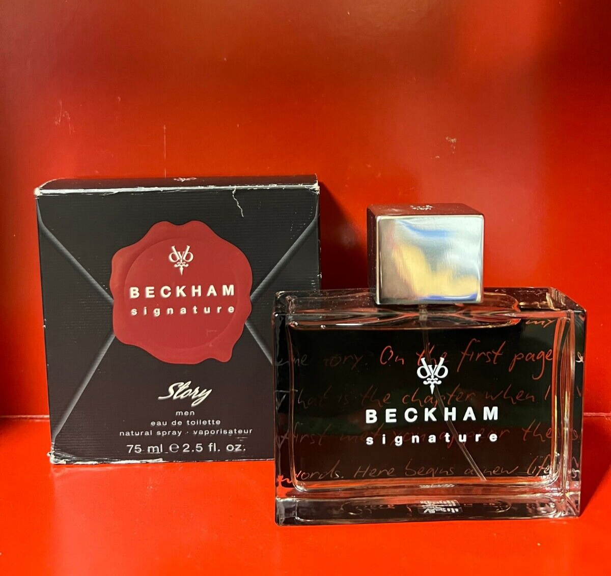 BECKHAM SIGNATURE STORY FOR MEN OZ/75ML EDT SPRAY NEW IN BOX  DISCONTINUED