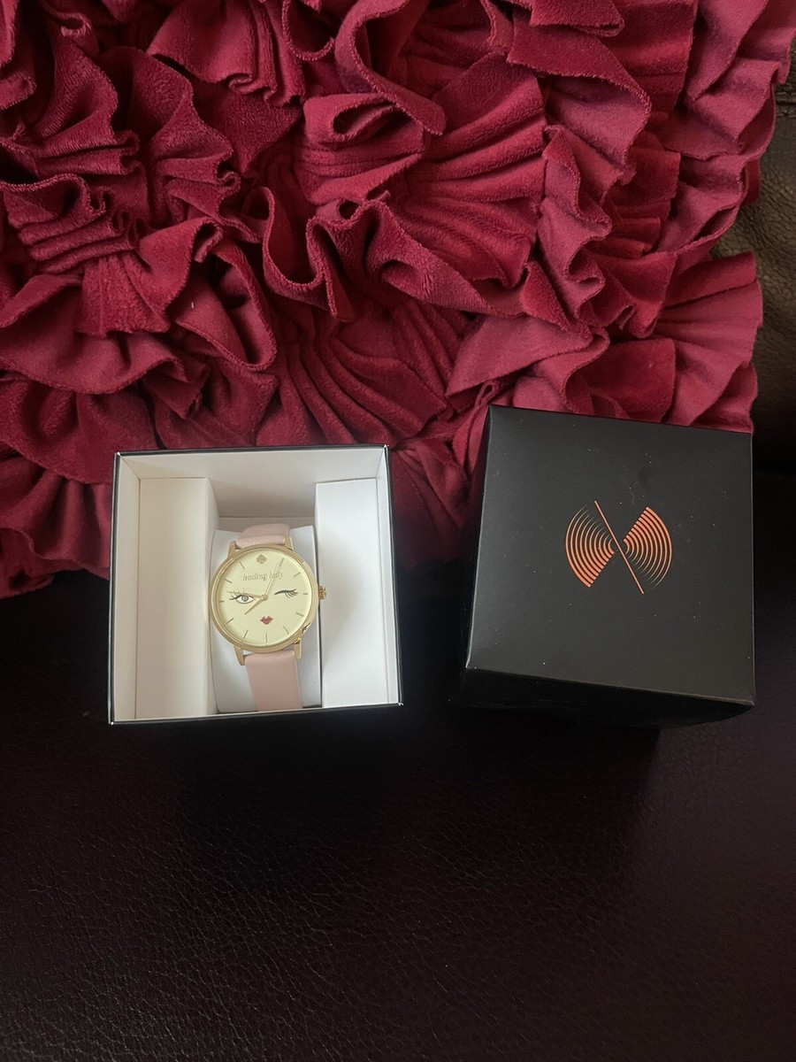 KATE SPADE Womens Winking Eye Gold Watch Cream Dial Blush  display picture 2