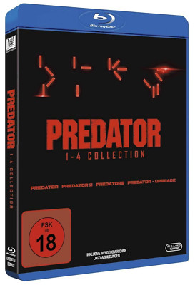 Predator - Teil:  1 - 4  (1987 - 2018)[Blu-ray/FSK 18/Neu/OVP]