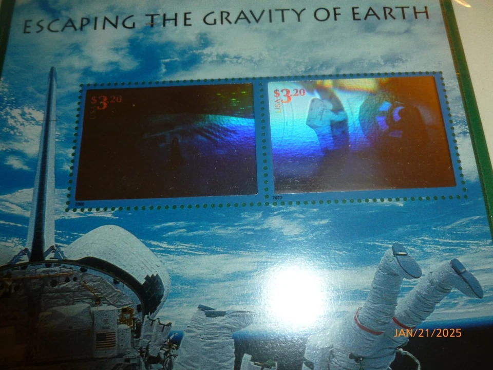 US Scott #3411 $$3.20 Escaping the Gravity of Earth [2] Mint, LH [P-19] - Image 2 of 2