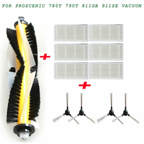 Replacement Roller/Side Brush Filter Kit for Proscenic 780T 790T Vacuum Cleaner - Afbeelding 1 van 14