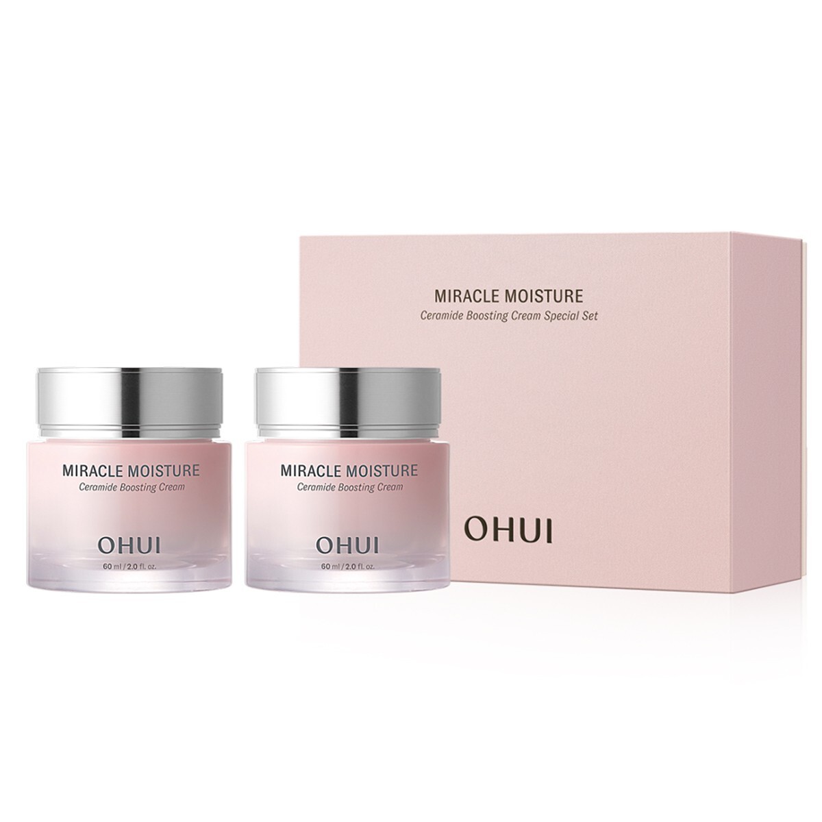 OHUI Miracle Moisture Ceramide Boosting Cream Duo Set  60mL + 60ml