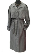 Vintage Grey Check Dannimac Trench Coat • Royale Collection