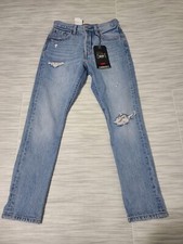 NWT Levi's 501 Skinny High Rise Button Fly Blue Jeans Women's Size 25 - M9040