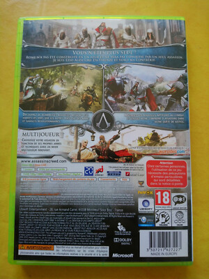 Jeu Assassin's Creed Brotherhood - Version Xbox 360 PAL FR - Complet Et Testé - Bon état