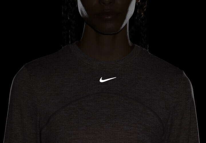 Nike Women' Smokey Mauve Swift Element UV Crew Running Top Nike Women' Smokey Mauve Swift Element UV Crew Running Top