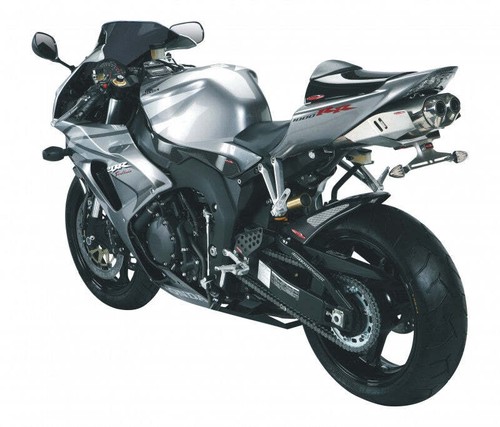 Passend für Honda CBR1000RR Fireblade 04-2007 mattschwarz & silbermesh hinten Hugger Powe - Bild 1 von 3