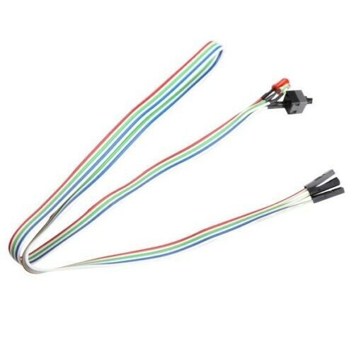 65cm ATX Computer PC Motherboard Power Cable Switch On/Off/Reset Button UK Stock - Picture 7 of 10
