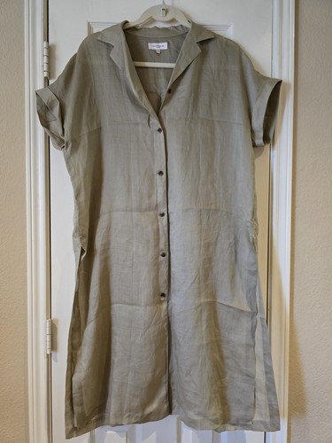 $598 Lafayette 148 Women's Brown Atticus Gemma Cloth Shirtdress - 第 3/11 張圖片