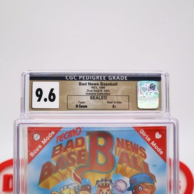 NES Nintendo BAD NEWS BASEBALL - CGC PEDIGREE GRADED 9.6 A+! NEW Factory Sealed!